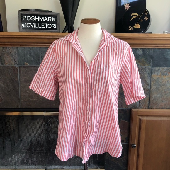 Isabella Sinclair Wellesley Button Down Short Slv - Picture 1 of 6